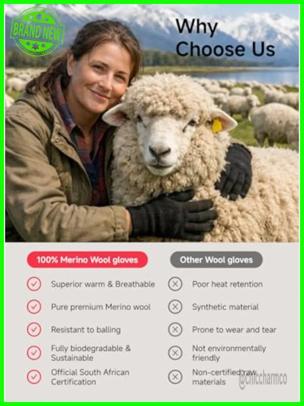 100% Merino Wool Touchscreen Gloves for Women - Thermal Winter Driving Running